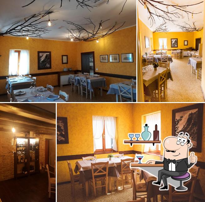 Gli interni di Da Giulio Osteria