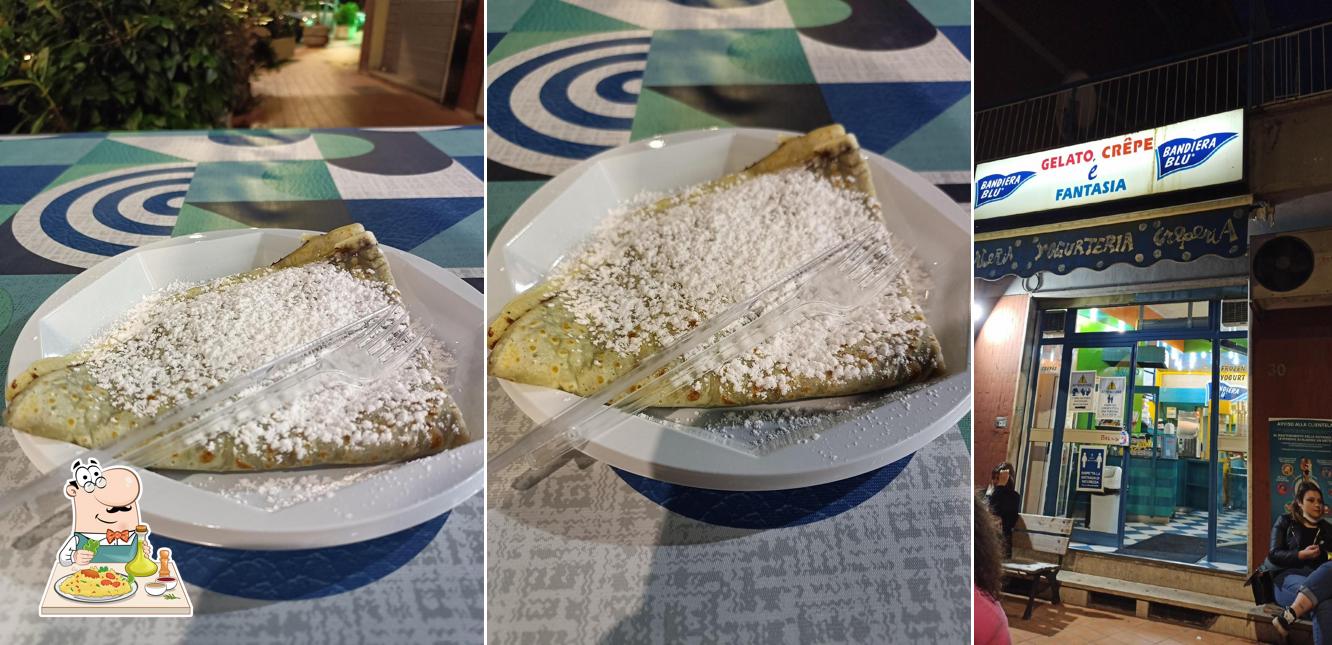 Platti al Gelateria Bandiera Blu