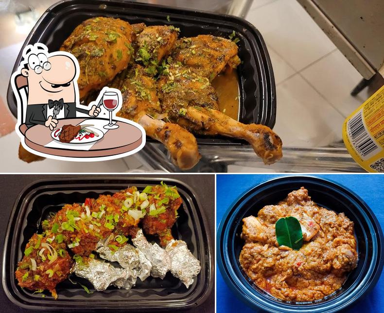 Get meat dishes at That Asian Takeaway (Pan Asian Cuisine) - Sushi Chinese Thai Japanese Indonesian Chili Chicken Dumplings Noodles Nasi Goreng