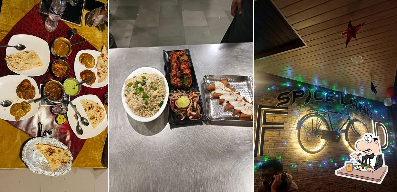 Food at Spice Land Restaurant