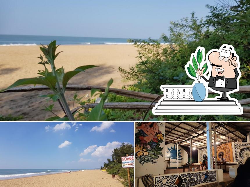 The exterior of Surya Beach Cafe and Stay