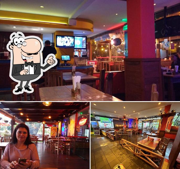 O interior do Zapata Mexican Bar - Centro Cívico