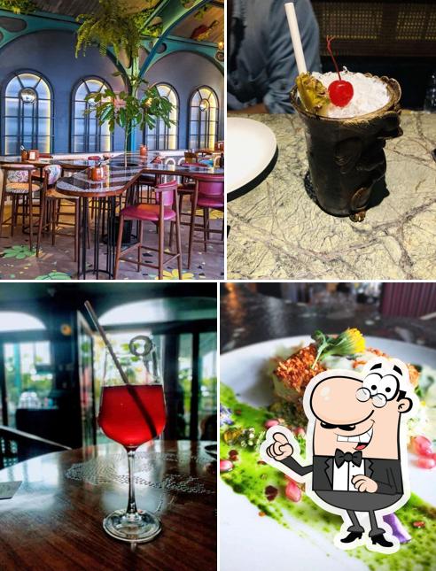 Take a seat at one of the tables at 1522 Bar & Kitchen Mumbai