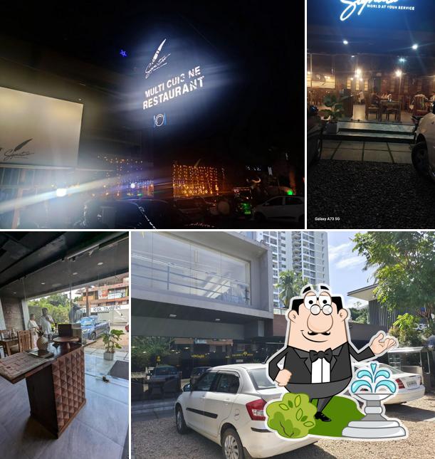 The exterior of Signature Multi-Cuisine Restaurant Thiruvalla