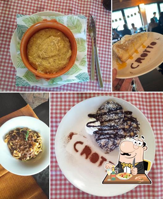 Platti al Trattoria Crotto Alpino