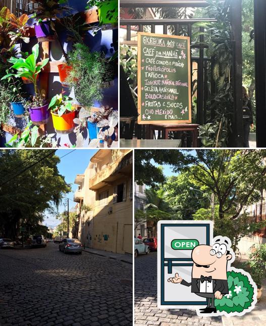 A foto da exterior e interior no Grégora Arte... Café