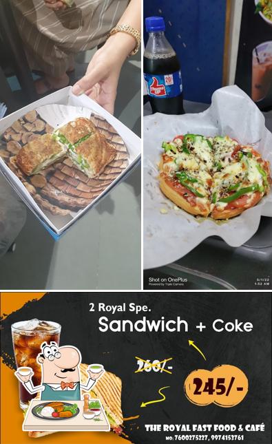 Food at Royal fast food & cafe sandwich & pizza