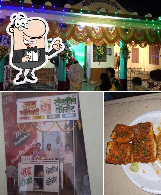 The image of interior and food at Juhu Choupati: The Mini Restaurant