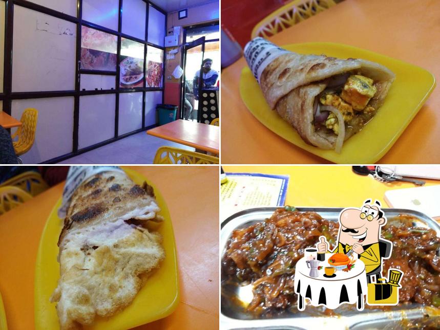 Food at Khan's Kathi Roll