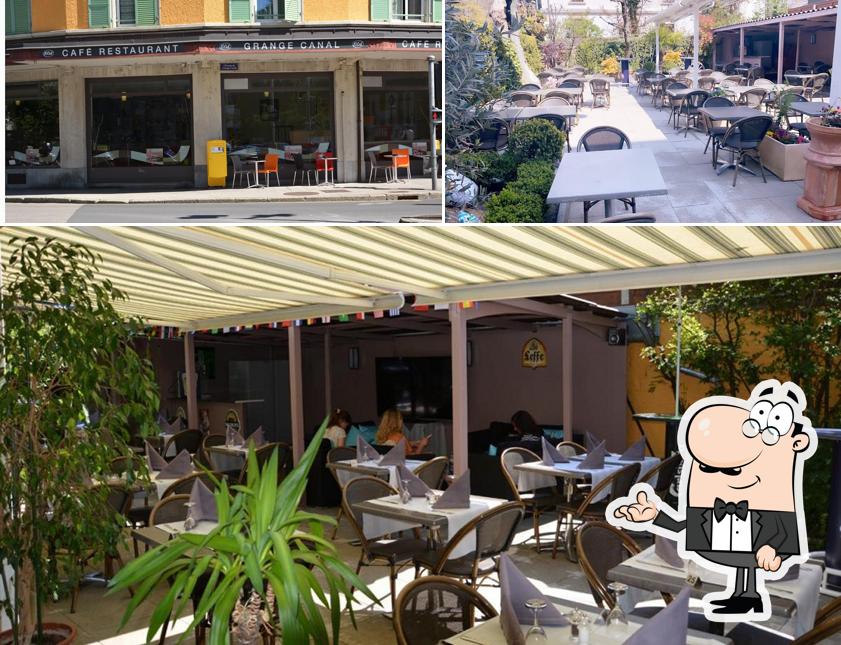Gli interni di La courbe du goût, café restaurant de Grange-Canal