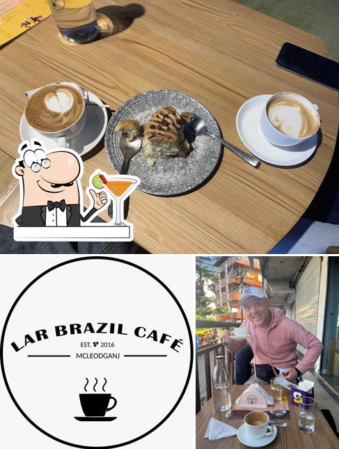 The restaurant's drink and interior
