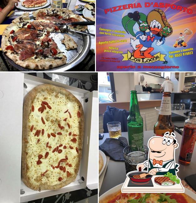 Prova i un pasto a base di carne a Pizzeria los locos