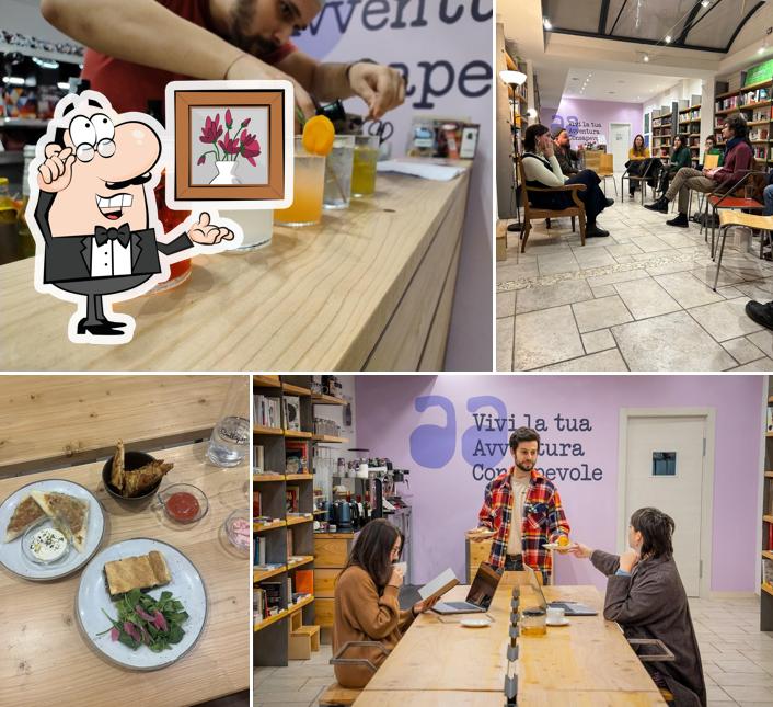 Gli interni di BAAK Libreria Bistrot