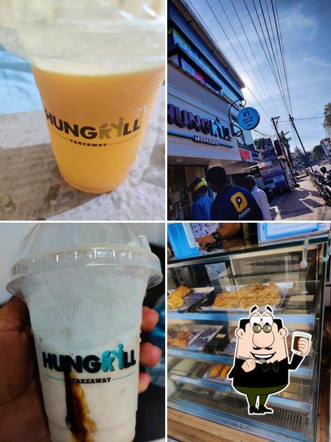 Enjoy a drink at Hungrill takeaway calicut