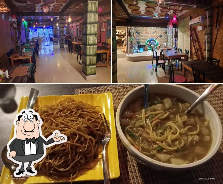 This is the picture displaying interior and dessert at Swrkhi Cafe