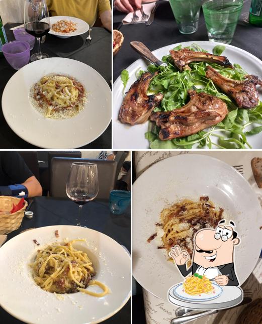 Spaghetti alla carbonara al Ristorante del Gallo
