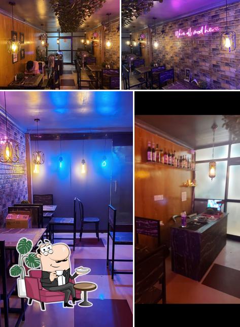 The interior of kettle cafe Jalpaiguri