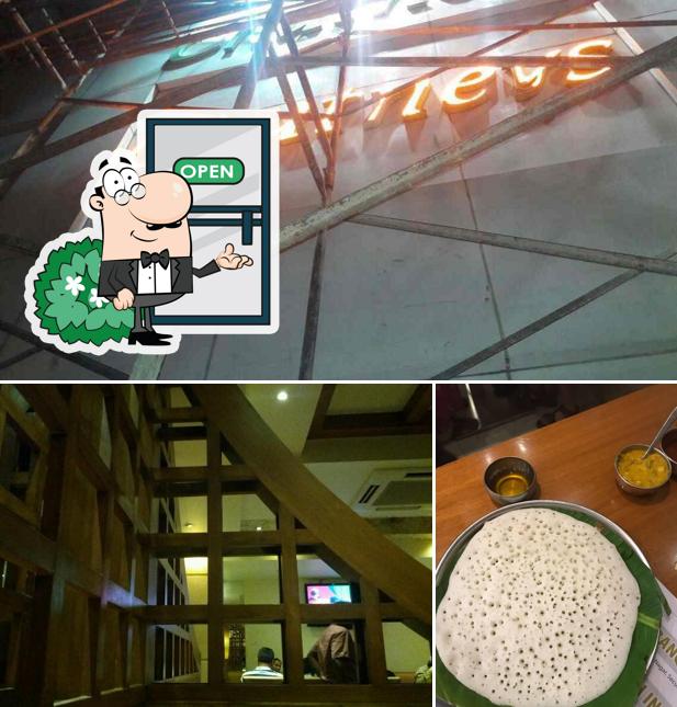 Among various things one can find exterior and dining table at Chutneys
