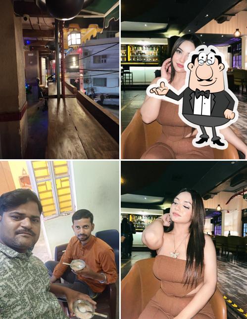 The interior of Highlander Bar/Kitchen/Lounge/Dance Club In Hauz Khas Village Delhi