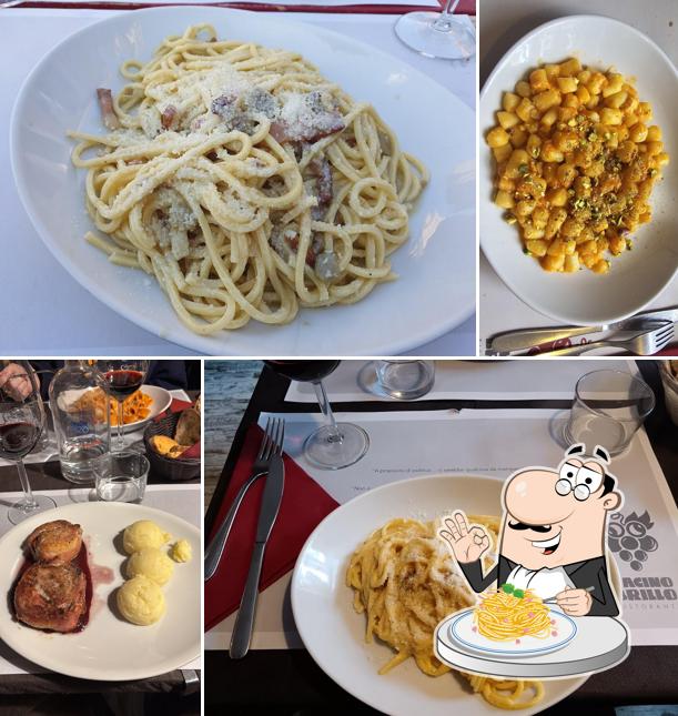 Spaghetti alla carbonara al Ristorante L'Acino Brillo