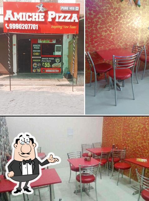 The interior of AMICHE PIZZA