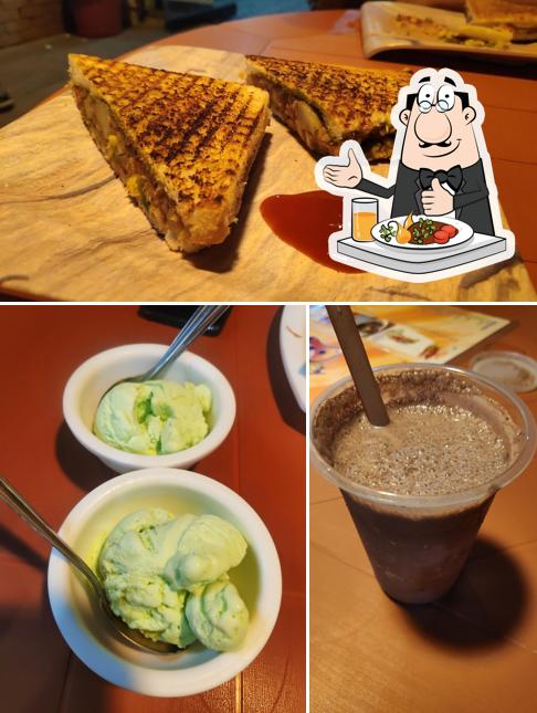 Food at Big Bite cream parlour