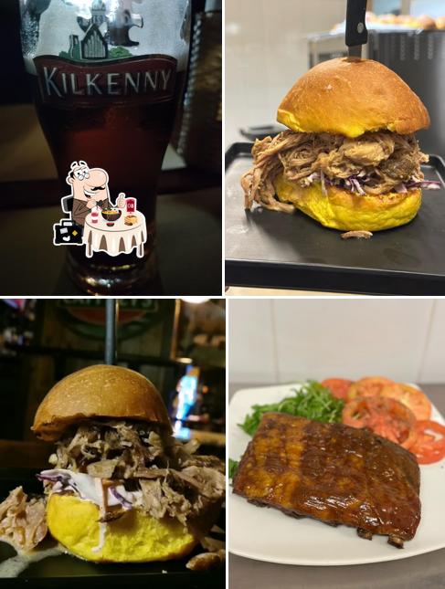 Panino con maiale stirato al Camden Pub