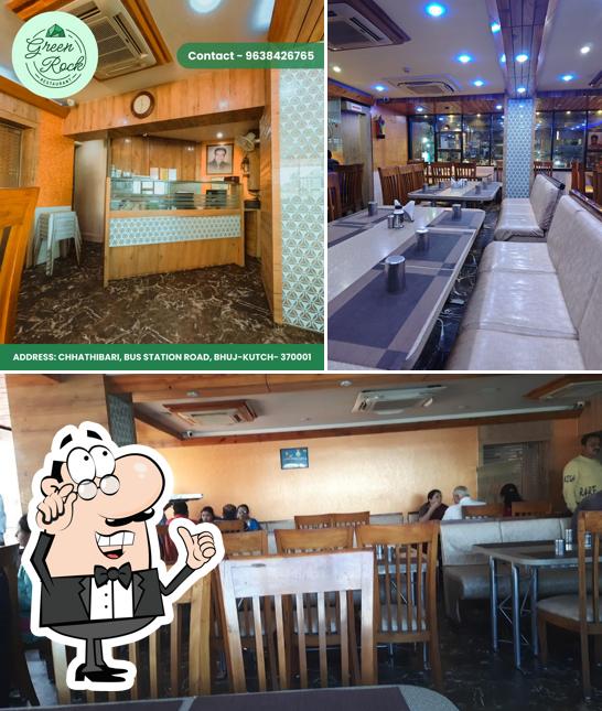 The interior of Green Rock Restaurant