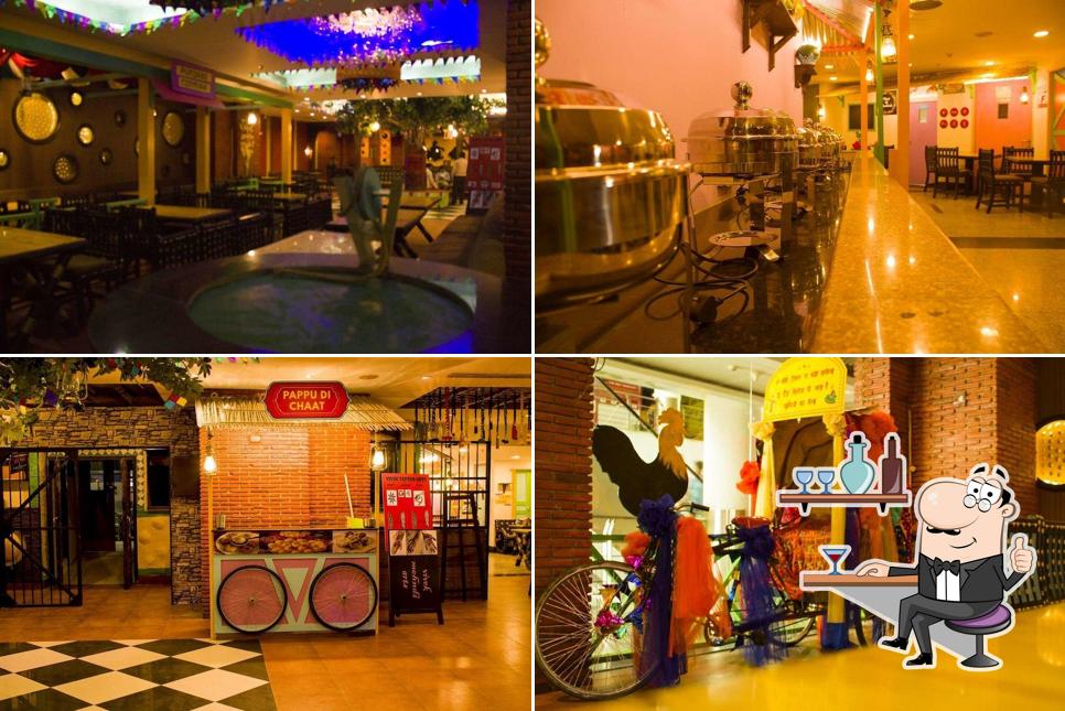 The restaurant's interior and exterior