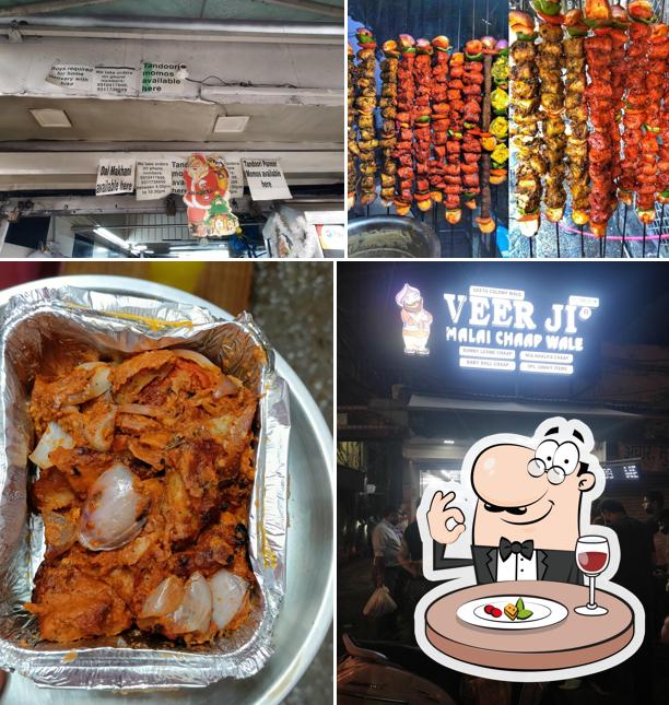 Among various things one can find food and wedding at Veer Ji Malai Chaap wale kamla nagar ghanta ghar