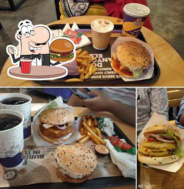 Order a burger at The Burger Club
