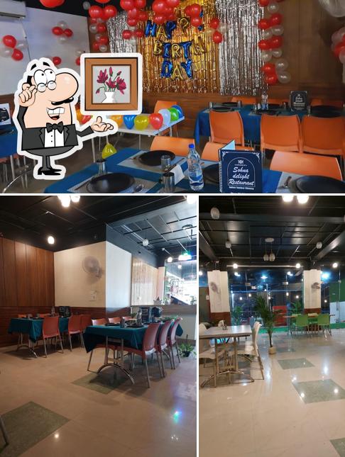 The interior of Sohna Delight Restaurant