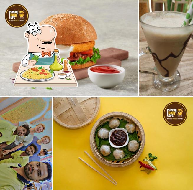 Food at Cheesy Crazy cafe - Jaipur