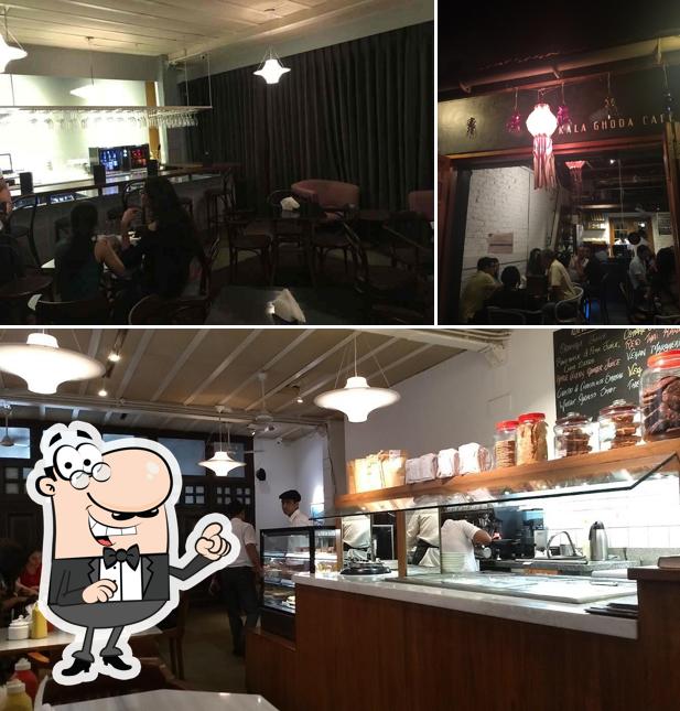 The interior of Kala Ghoda Cafe
