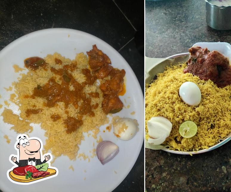 Order meat meals at Mubarak Palav Center