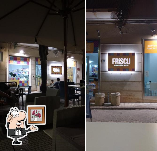 Gli interni di FRISCU Sicilian coffee & drinks