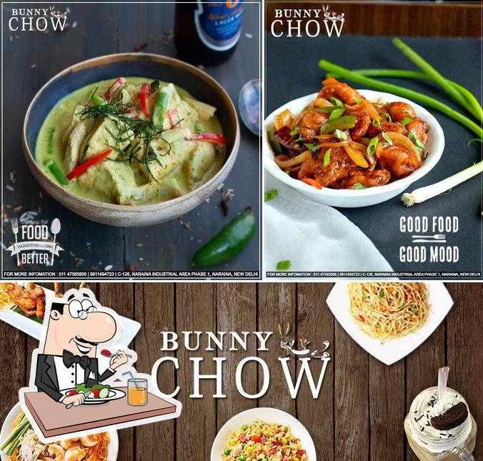Food at Bunny Chow