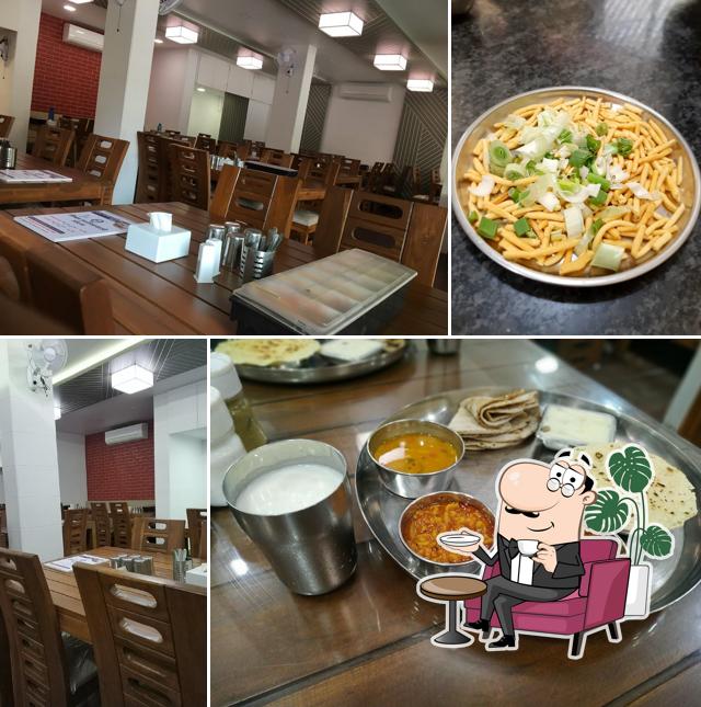 The interior of Krishna Kathiyawadi Hotel (MAIN BRANCH)