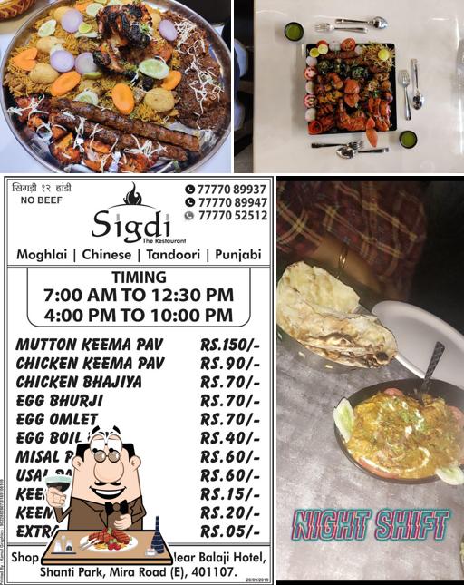 Order meat meals at SIGDI Restaurant Kanakia Mira Road