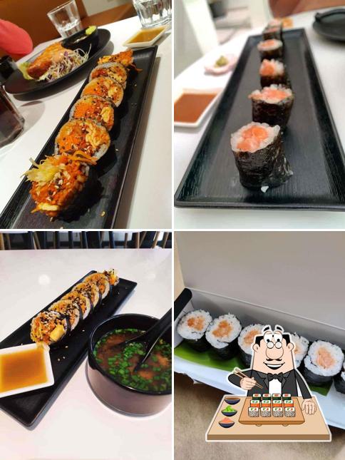 Sushi rolls are served at Daily Sushi - HSR Layout