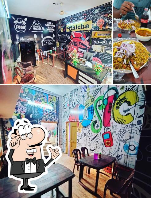 The photo of Chicha Food Court’s interior and food