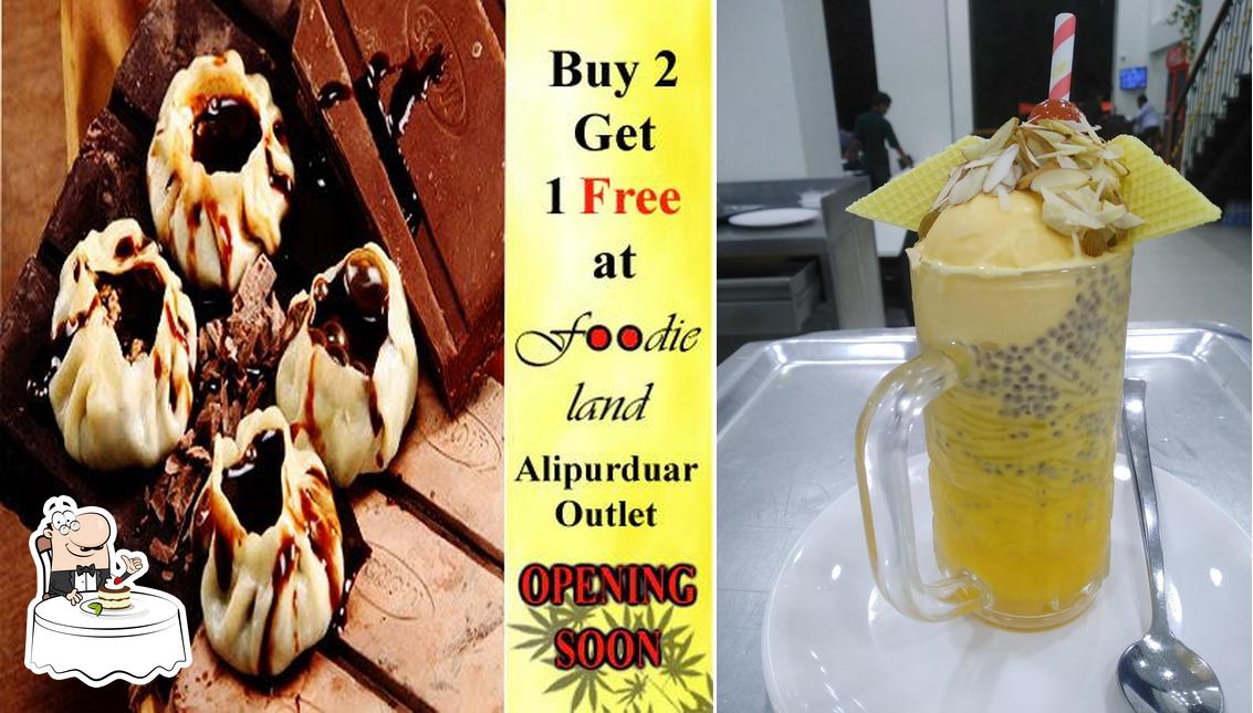 Foodieland serves a selection of sweet dishes
