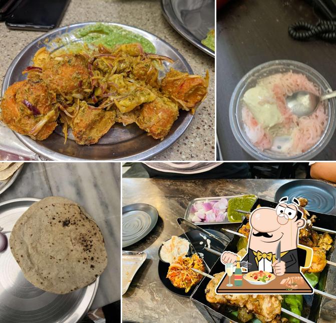 Food at Nukkar Dhaba