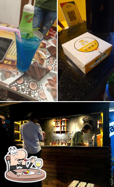 Waffle Cart is distinguished by food and interior