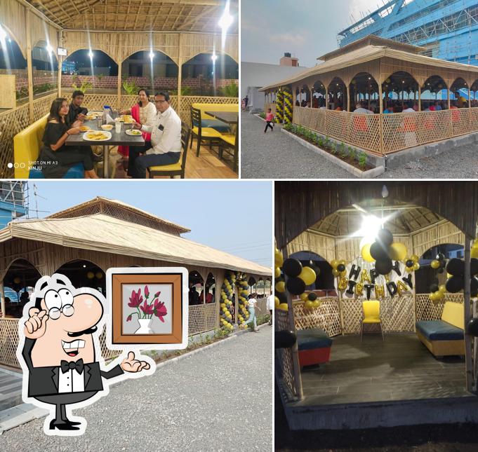 The interior of Desi Chulla Garden Restaurant