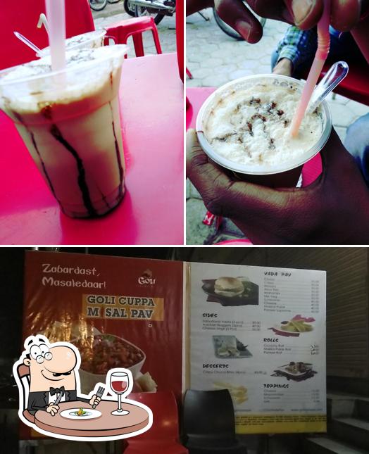 The restaurant's food and beverage