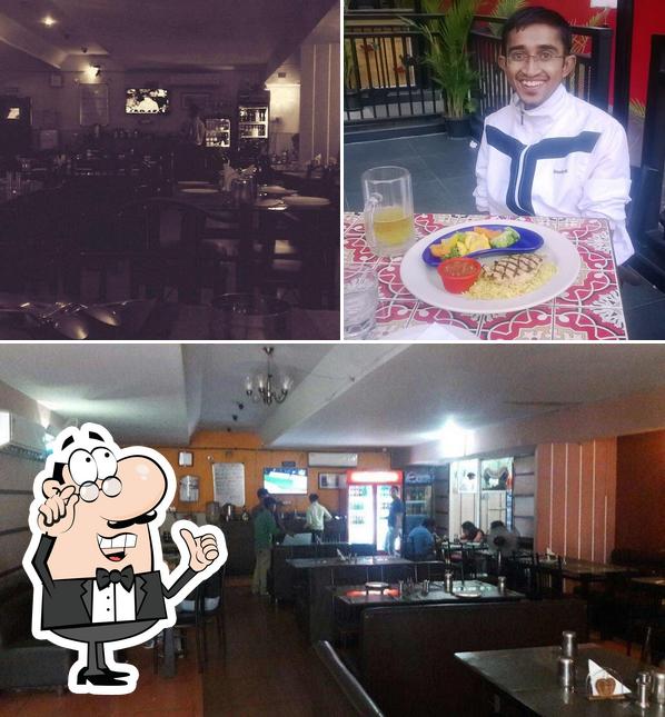 The interior of Green Chillies Andhra Style Multicuisine Restaurant