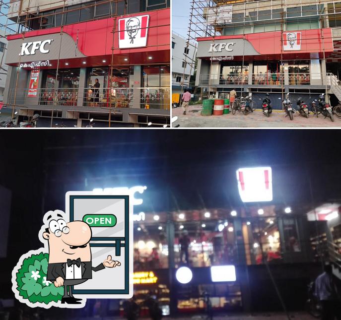 The exterior of KFC