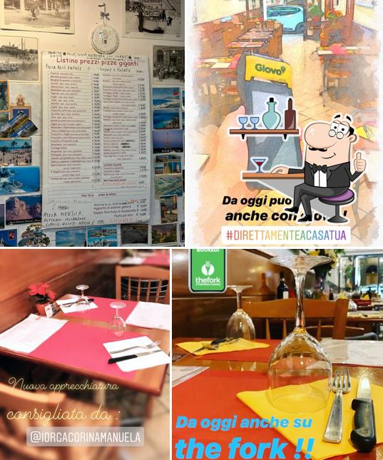 Tra le varie cose da Pizzeria Firenze si possono trovare la interni e esterno