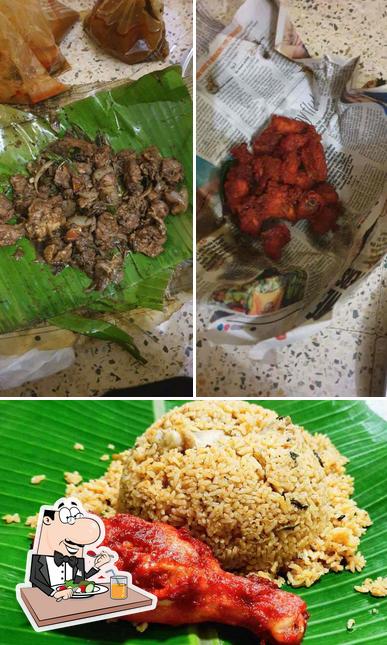 Food at AJ Biriyani Center